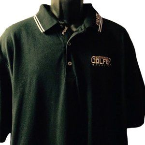 Ping Men's Black Polo W/ Magazine Logo Sz L